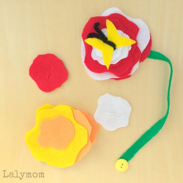 3 Flower Themed Busy Bags from Lalymom