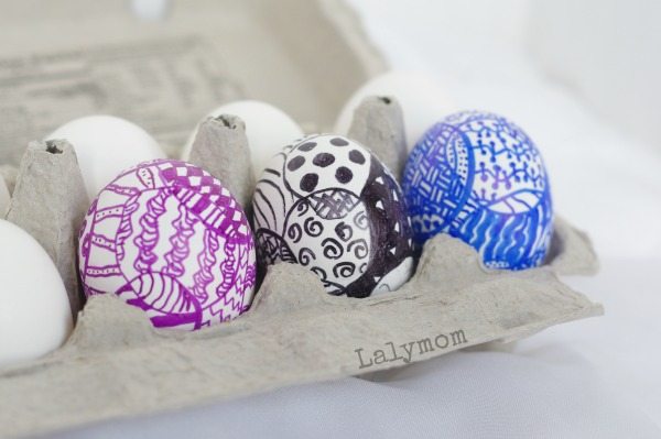 Easter Egg Decorating Ideas – Zentangle Eggs