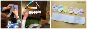 Easter Preschool Crafts - Printable Easter Egg Garland - LalyMom