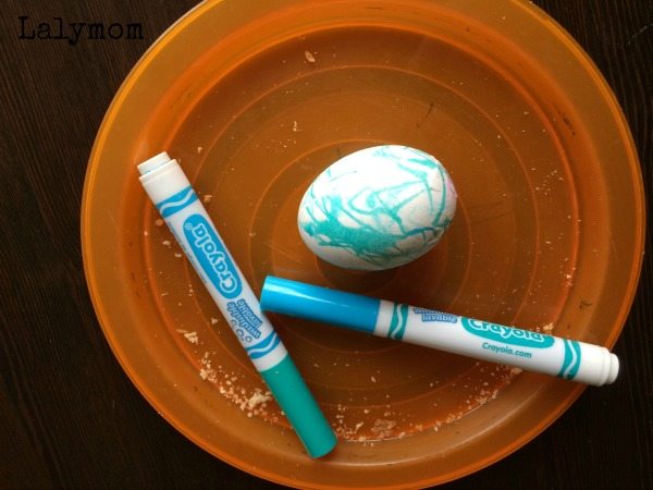 Toddler Version of Zentangle Easter Eggs