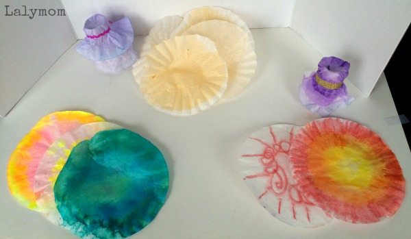coffee filter crafts for Easter Egg Cups