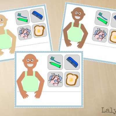 13 Kindergarten Readiness Busy Bags- Free Printable Self Care & Morning Routine Mats for Kids