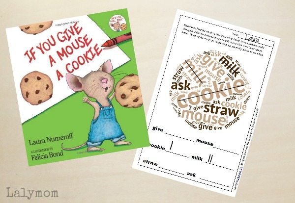 Free Printable If You Give a Mouse a Cookie Activities