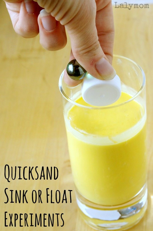 Science Projects for Kids - A-Z Science Experiments for Kids! Q is for Quicksand Density Sink and Float Experiments