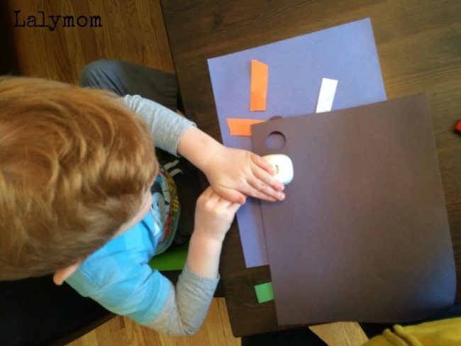 Cut Punch Paste Crafts for kids