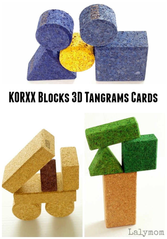 KORXX Blocks Printable Tangrams Cards - KORXX are eco-friendly, all natural toys for kids that encourage imagination and fine motor skills. Check them out today! #KORXX