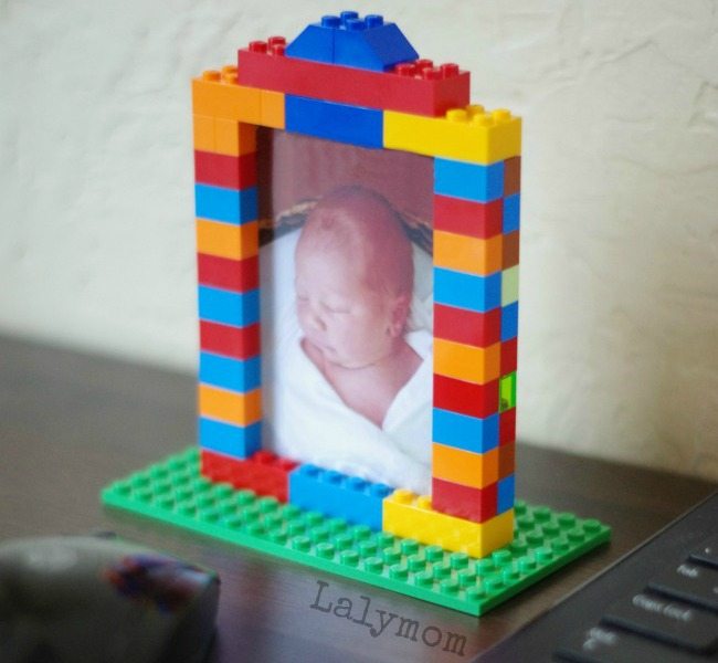 LEGO Week - Custom DIY LEGO Picture Frames - Great photo gift ideas or decorations for a LEGO birthday party!