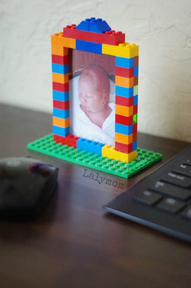 LEGO Week - DIY LEGO Picture Frames - Great photo gift ideas or decorations for a LEGO birthday party!