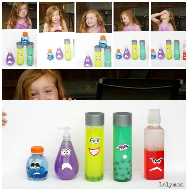 Emotions Glitter Bottles DIY Toys for Kids Inspired By Inside Out