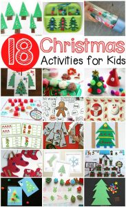 18 Awesome Christmas Activities for kids- Fine motor activities, free printable Christmas Worksheets and more!