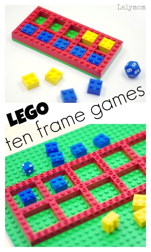 LEGO Math Games - Fun ideas for ten frame games for kids