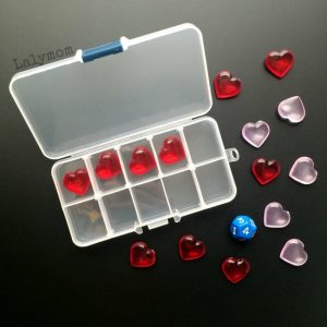 Valentine Math Activity Using a Portable Ten Frame Kit on Lalymom - Cool Math Ideas for Valentine's Day, or any day! Perfect for classroom math center, a waiting room activity or to play at home.