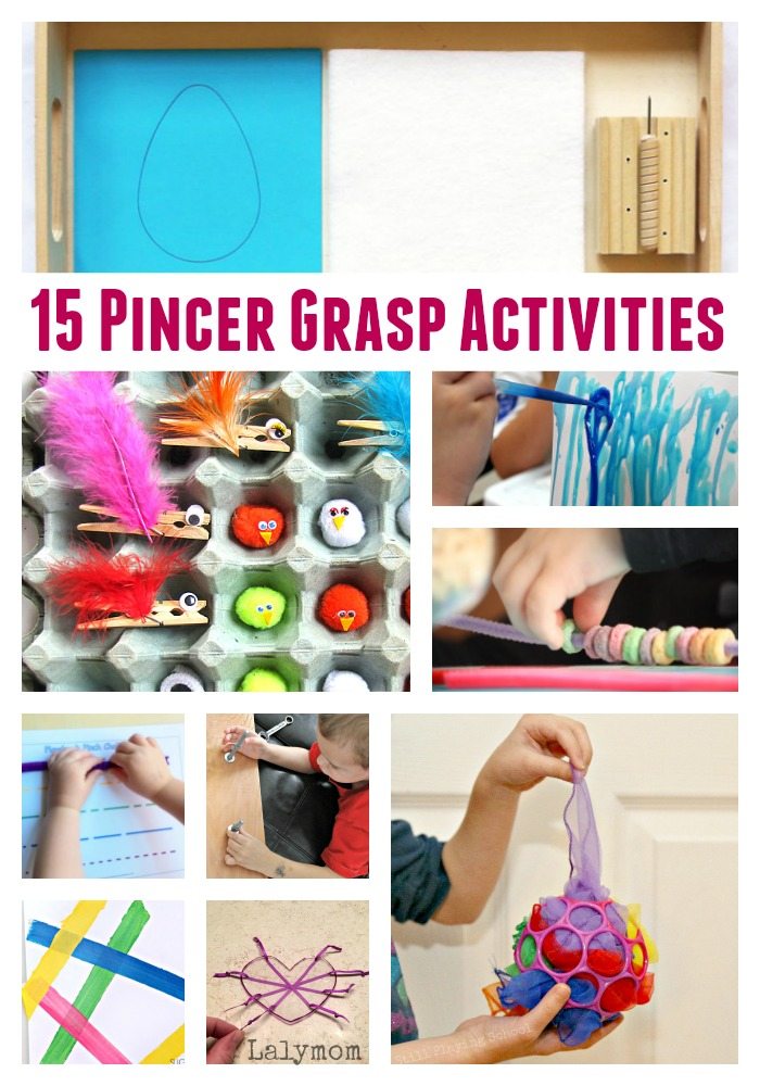 15 Pincer Grasp Activities for Toddlers and Preschoolers - Great fine motor skills activities!