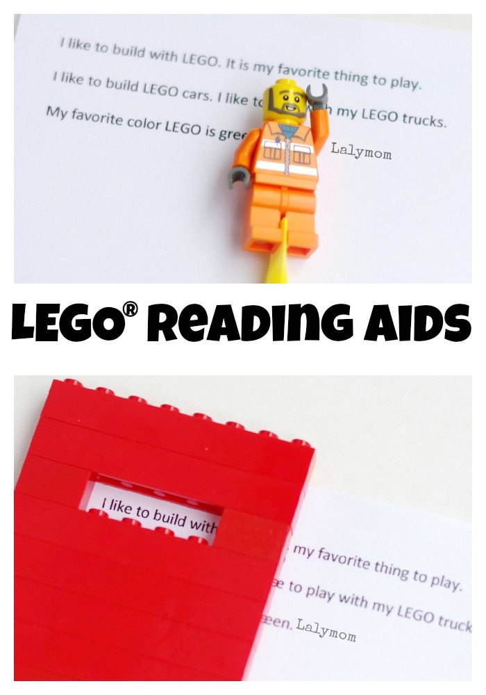 LEGO Reading Aids for Kids - Engage your reluctant readers and eager readers alike with these fun, simple LEGO® literacy aids.