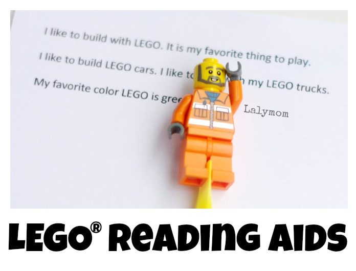Simple LEGO Reading Aids for Kids
