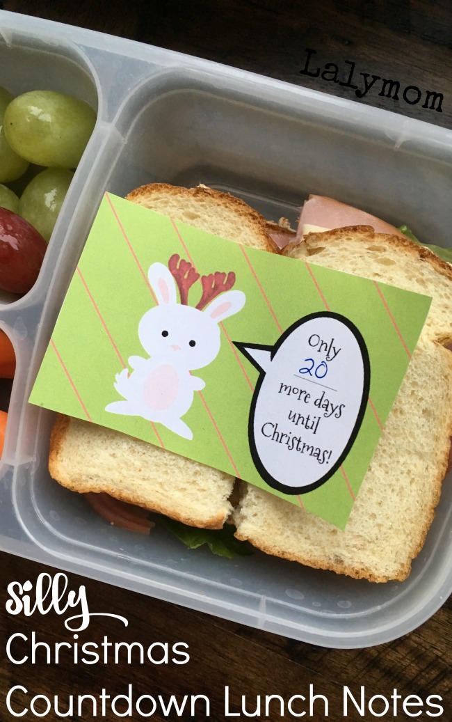 lunch box notes for christmas