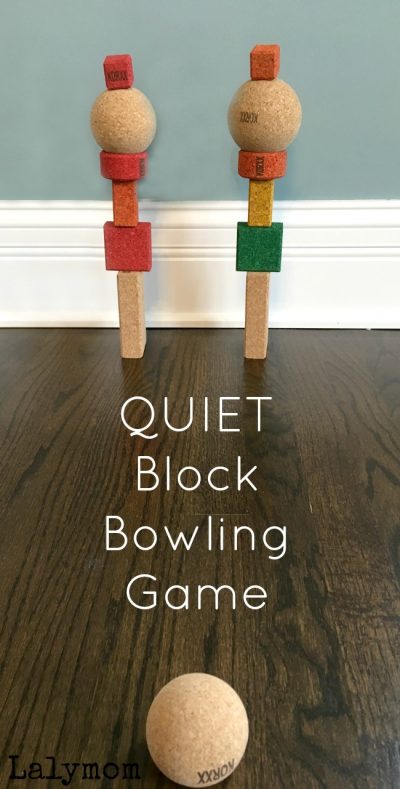 Quiet Bowling Activity For Kids With KORXX Blocks LalyMom