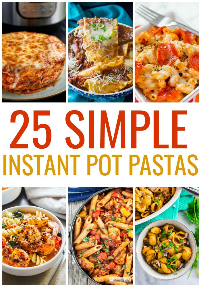 25 Simple Instant Pot Paste Recipes - So many easy ways to cook noodles in the pressure cooker! #dinner #instantpot #pressurecooker #easyrecipes #pasta #weeknightmeals