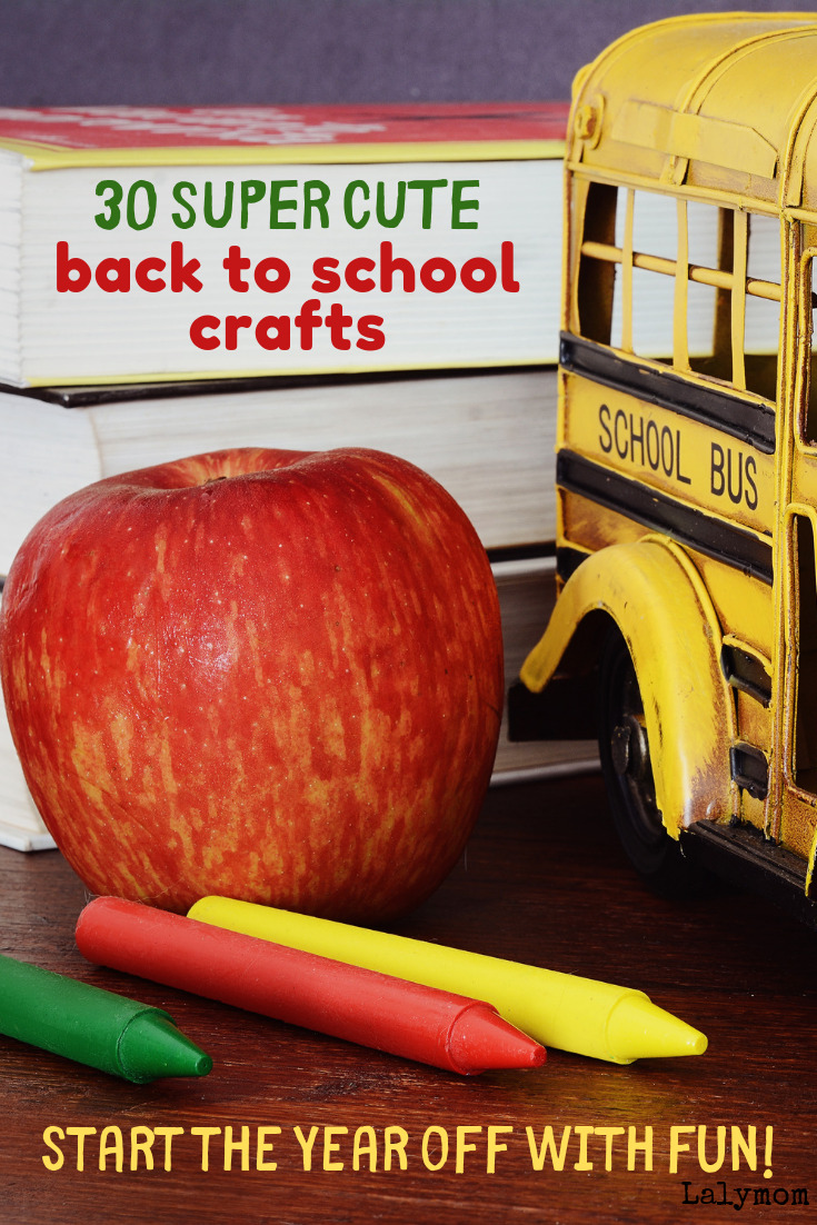 back to school crafts for kids - 30 back to school themed crafts for toddlers, preschoolers, kindergartners and big kids too!